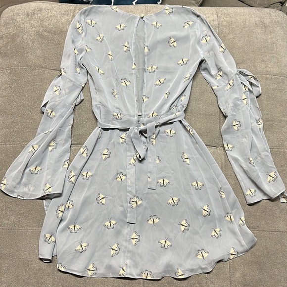 π¦π¦ Topshop Moth Tie Butterfly Sleeve Skater Dressπ¦π¦ - Picture 7 of 12